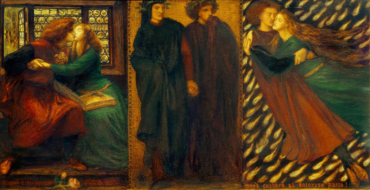 Paolo e Francesca da Rimini de Dante Gabriel Charles Rossetti