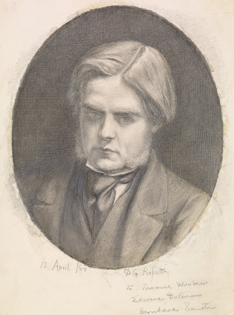 Retrato de William Holman Hunt (1827-1910) de Dante Gabriel Charles Rossetti