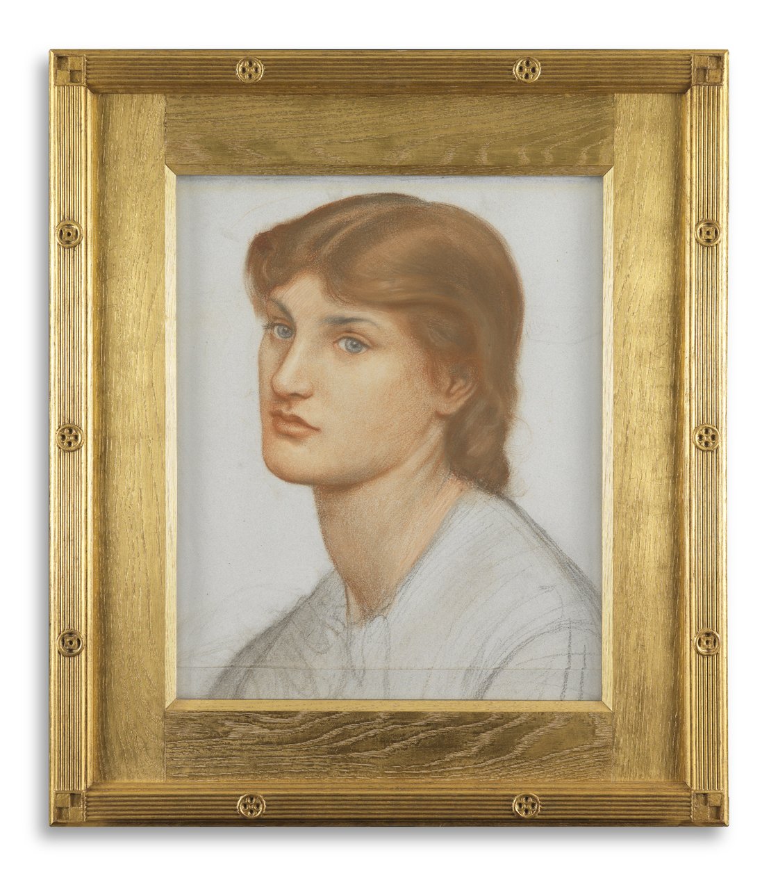 Alexa Wilding (giz colorido no papel) de Dante Gabriel Charles Rossetti
