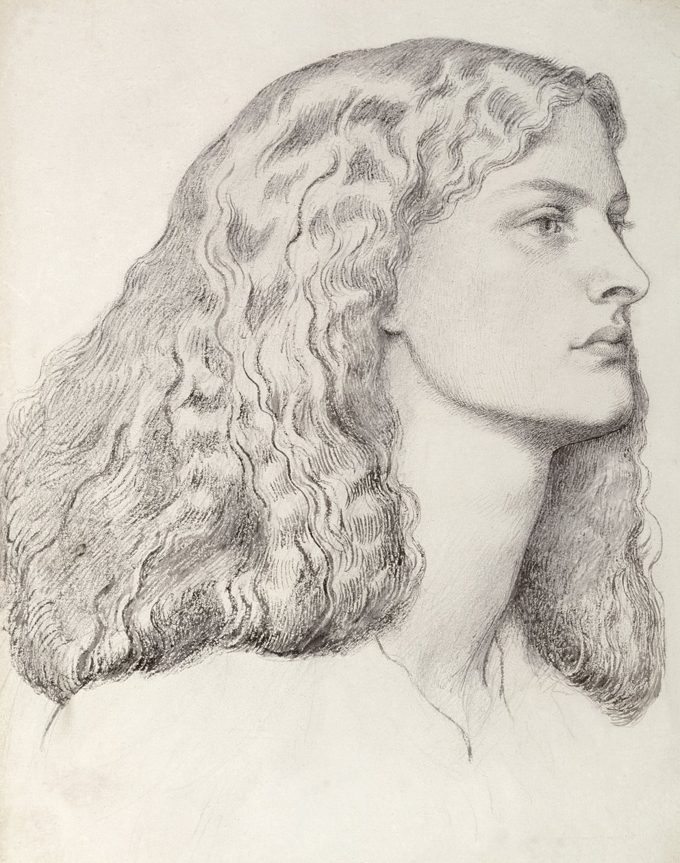 Annie Miller (caneta e tinta) de Dante Gabriel Charles Rossetti
