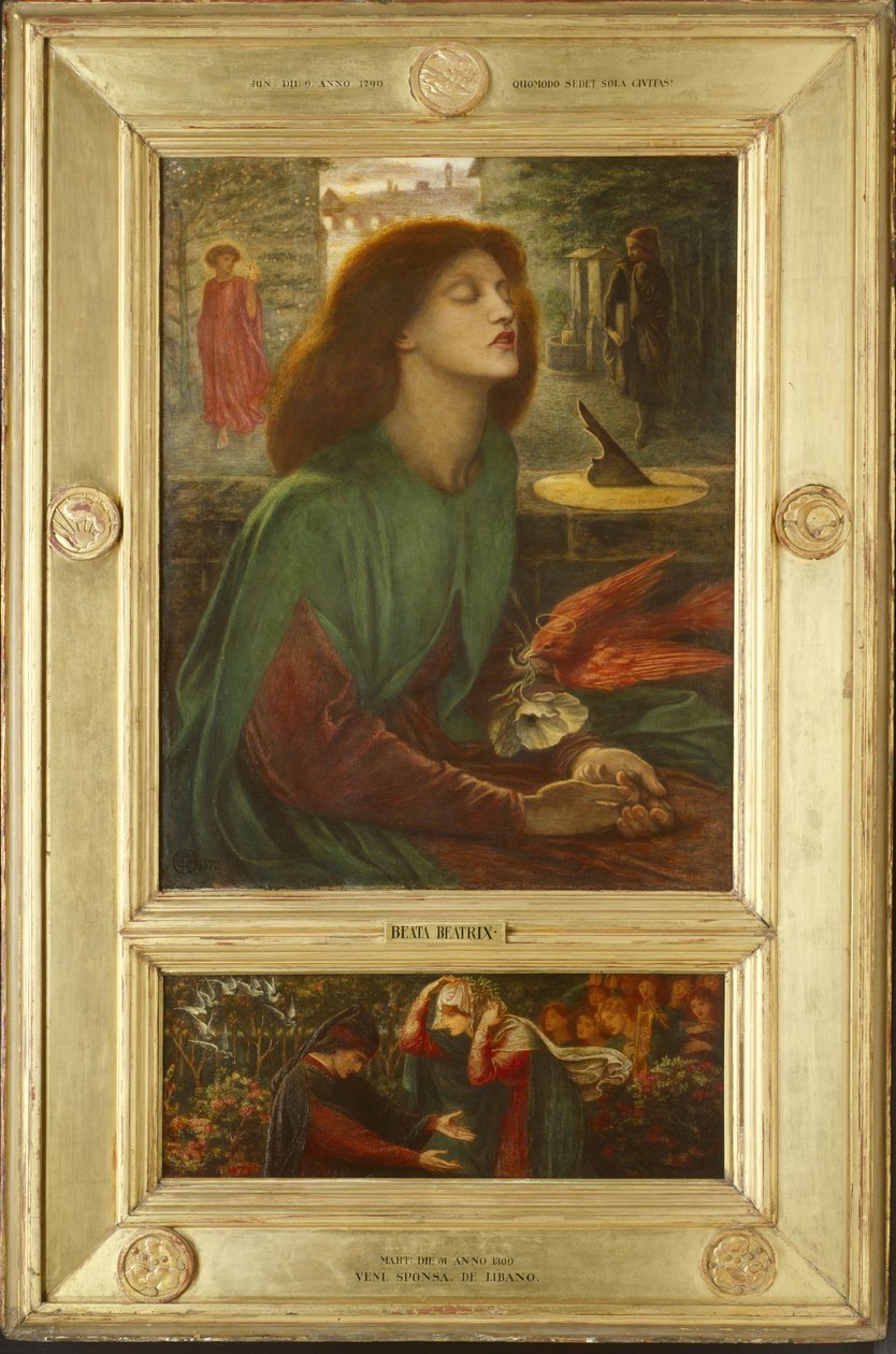 Beata Beatrix, 1871-72 de Dante Gabriel Charles Rossetti