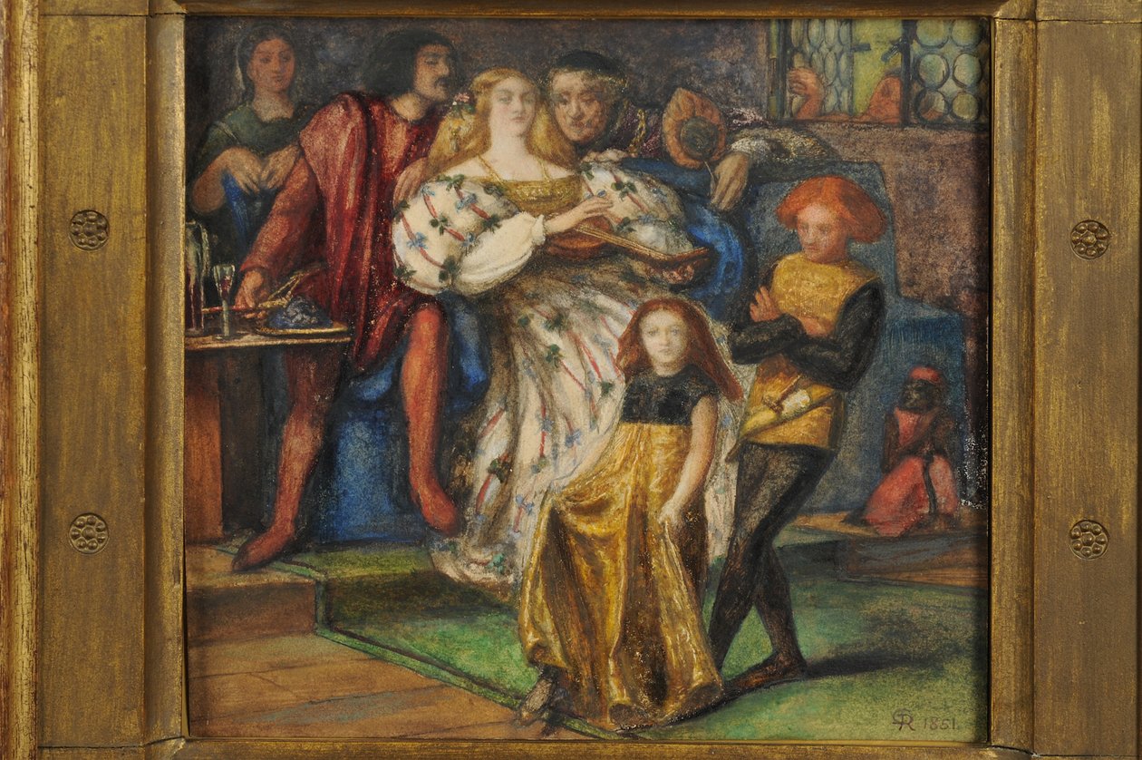 Borgia, 1851-59 (wc no papel) de Dante Gabriel Charles Rossetti