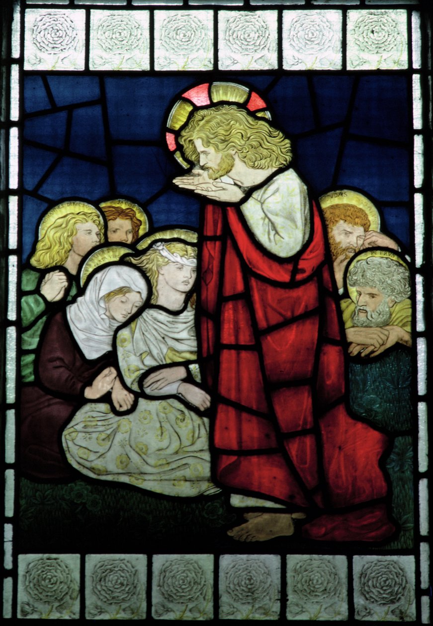Pregação de Cristo, c.1870 (vitral) de Dante Gabriel Charles Rossetti