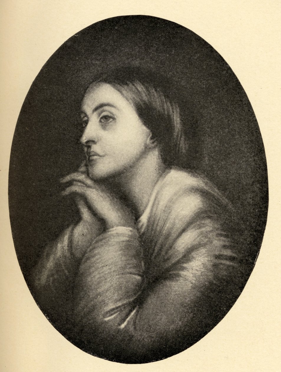 Christina Georgina Rossetti (1830-94) ilustração de &39;Pequenas jornadas para as casas de mulheres famosas&39;, publicado de 1897 de Dante Gabriel Charles Rossetti