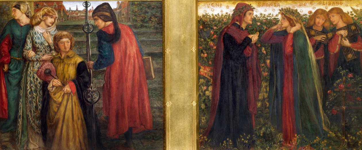 Dante cumprimenta Beatriz de Dante Gabriel Charles Rossetti
