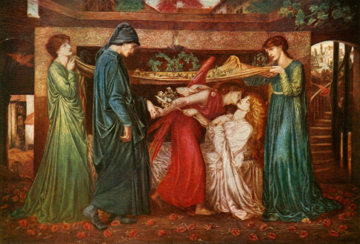 Sonho de Dantes, 1871, c1912 de Dante Gabriel Charles Rossetti