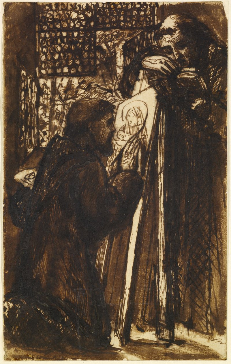 Pintura Fra Angelico de Dante Gabriel Charles Rossetti