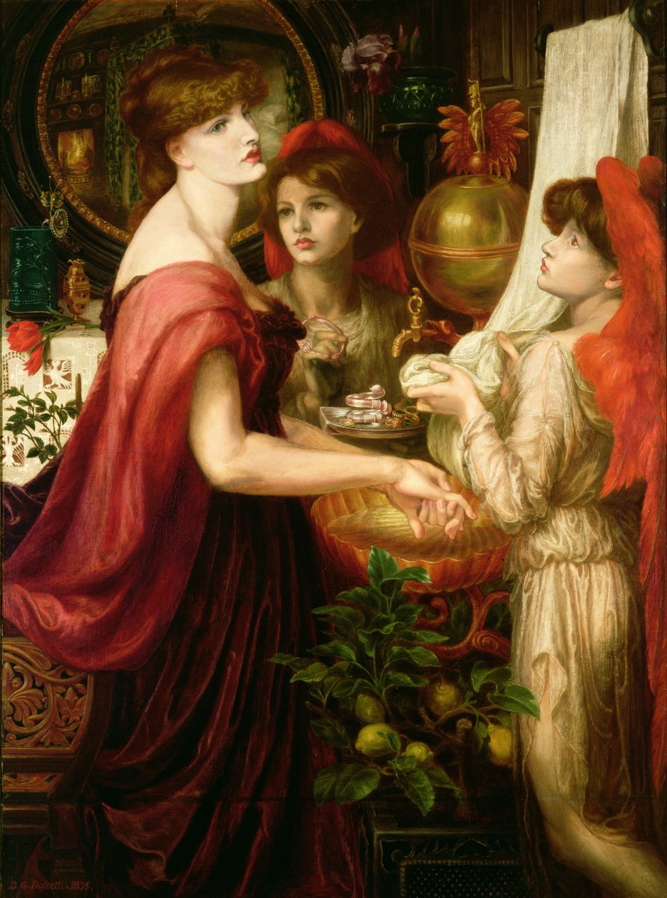 A bela mão de Dante Gabriel Charles Rossetti