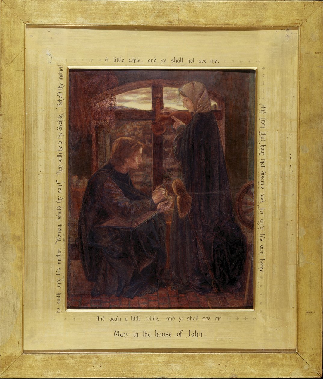 Maria na Casa de São João de Dante Gabriel Charles Rossetti