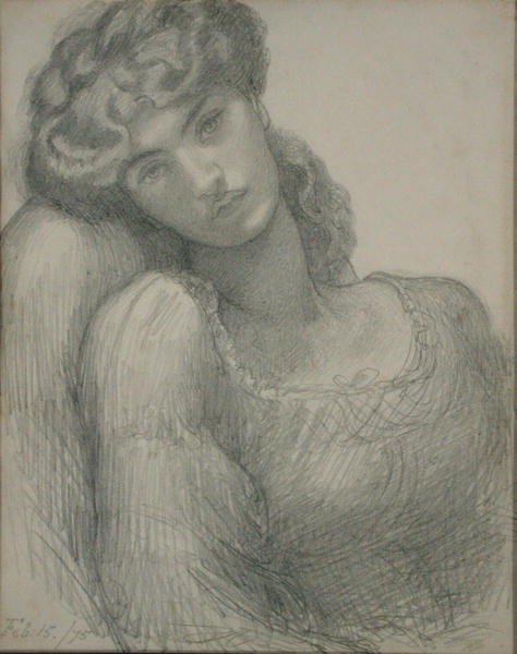 Sra. Morris (1839-1914) de Dante Gabriel Charles Rossetti