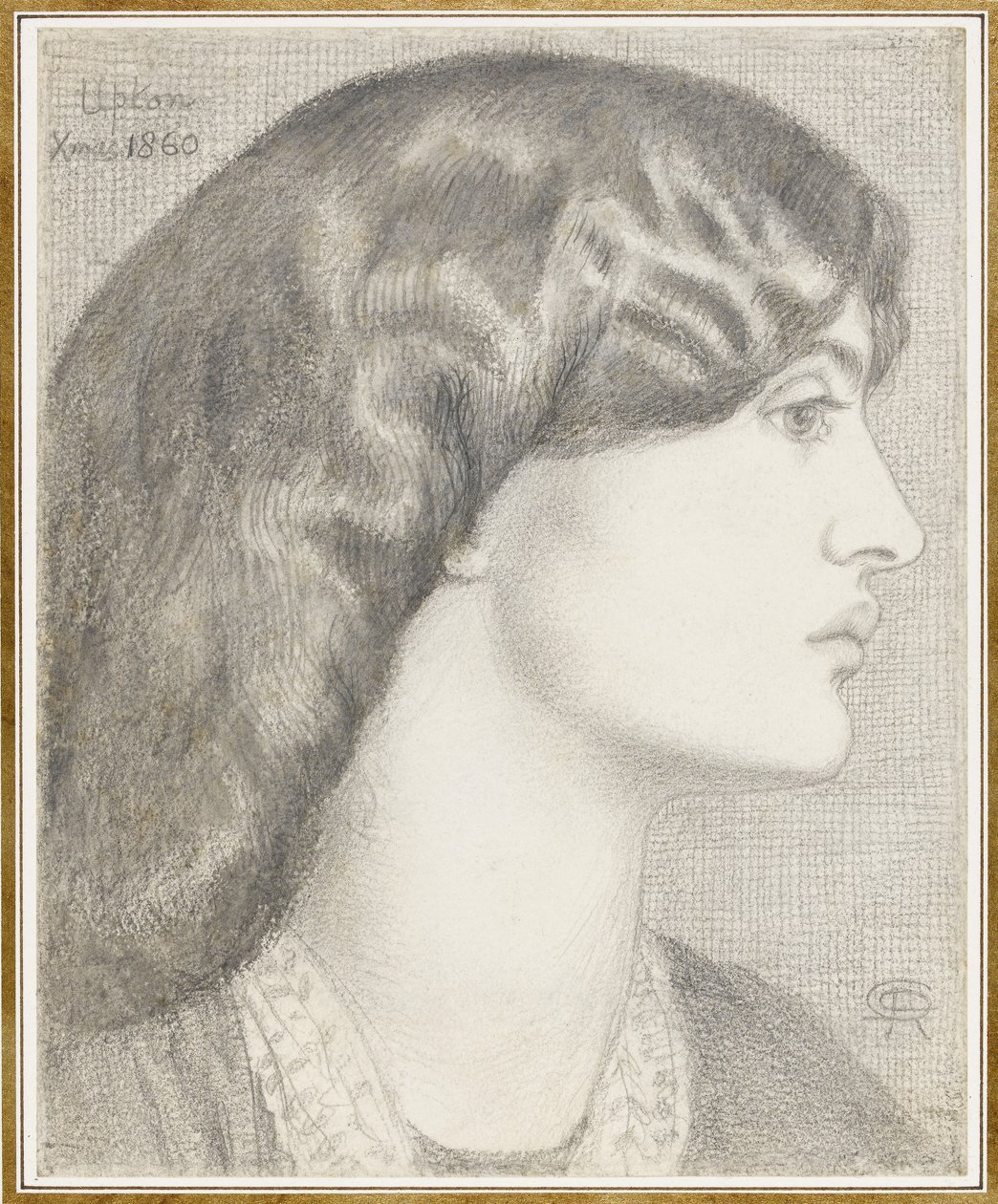 Sra. William Morris, 1860 de Dante Gabriel Charles Rossetti