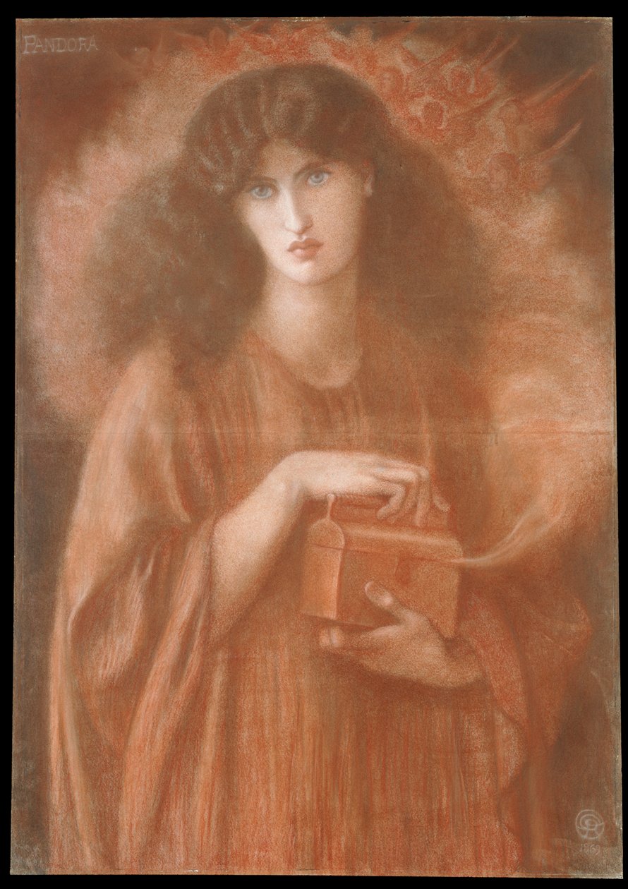 Pandora, 1869 de Dante Gabriel Charles Rossetti