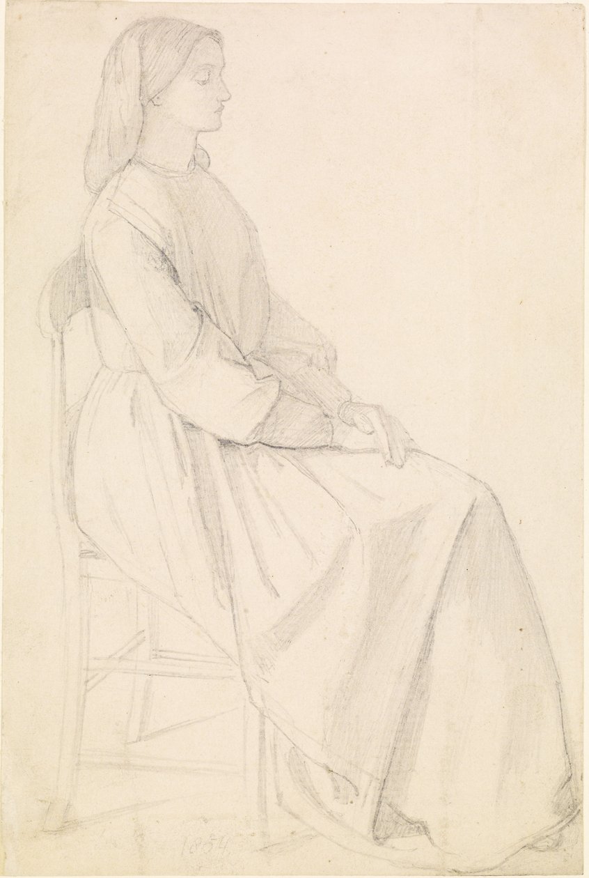 Retrato de Elizabeth Siddal de Dante Gabriel Charles Rossetti