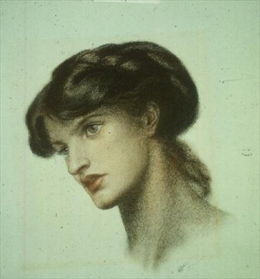 Retrato da Sra. Stillman (gizes coloridos) de Dante Gabriel Charles Rossetti