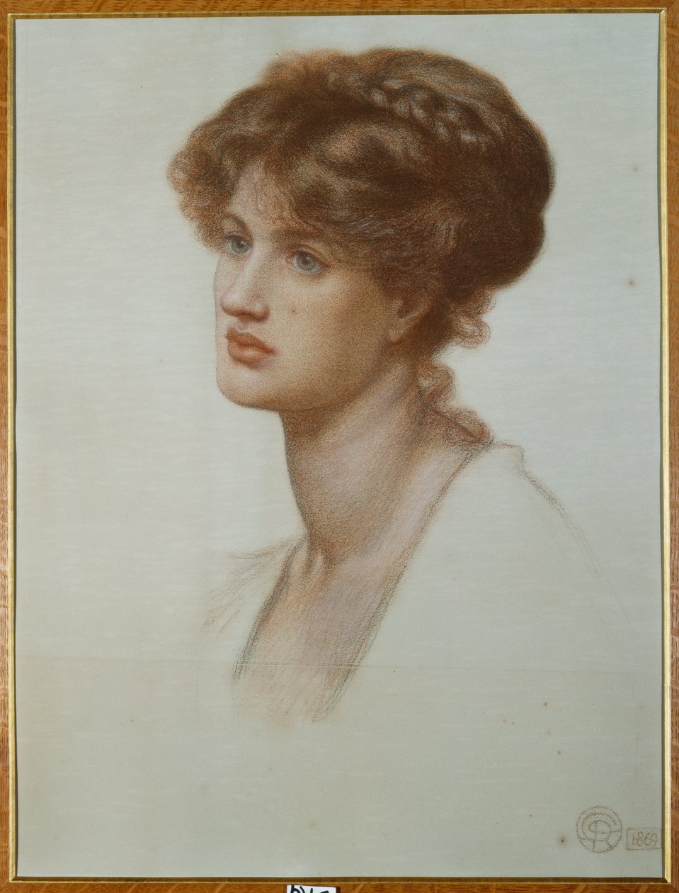 Retrato da Sra. William J. Stillman, comprimento do busto, 1869 de Dante Gabriel Charles Rossetti