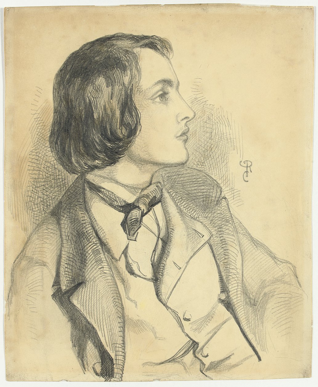 Retrato de William Michael Rossetti, de Dante Gabriel Charles Rossetti