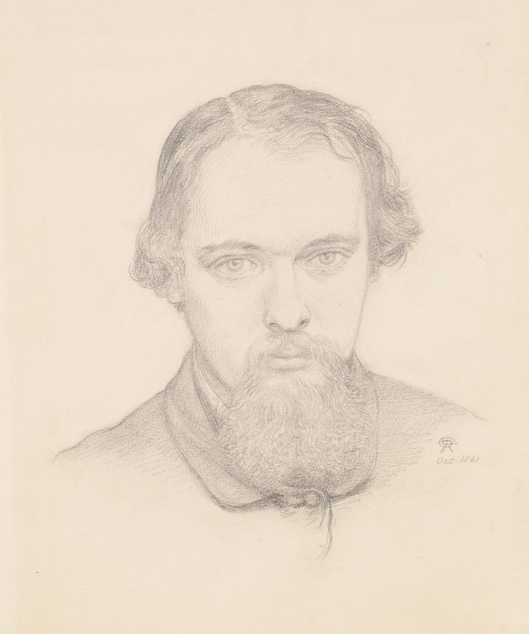 Auto-retrato de Dante Gabriel Charles Rossetti