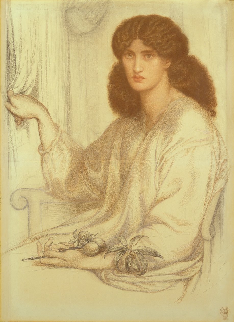 Silêncio, 1870 de Dante Gabriel Charles Rossetti