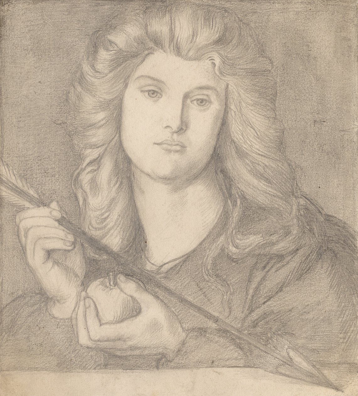 Estudo para Venus Verticordia. de Dante Gabriel Charles Rossetti