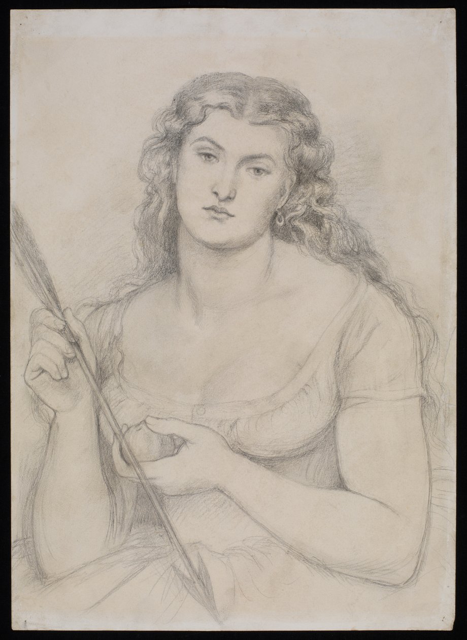 Estudo para "Venus Verticordia", c.1863-64 de Dante Gabriel Charles Rossetti