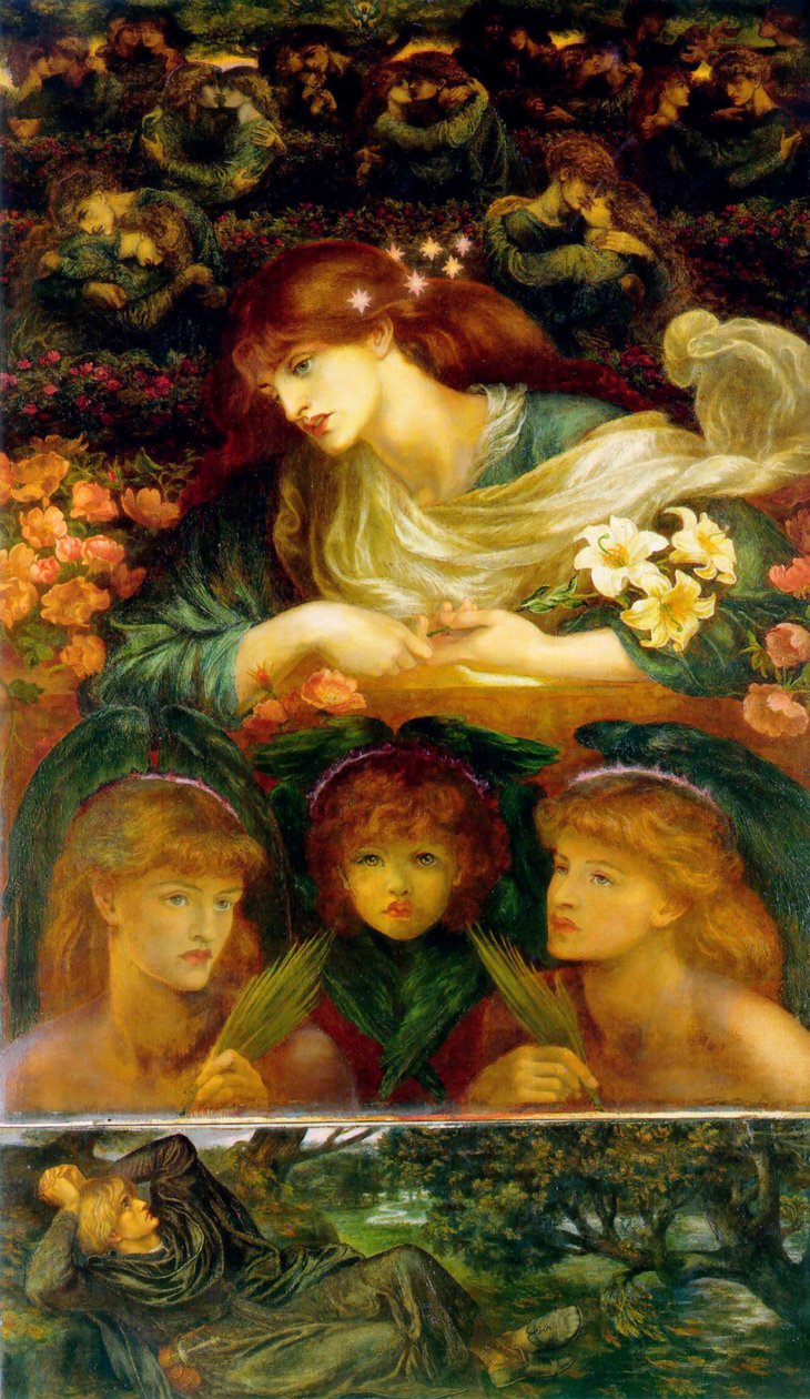 O Abençoado Damozel de Dante Gabriel Charles Rossetti
