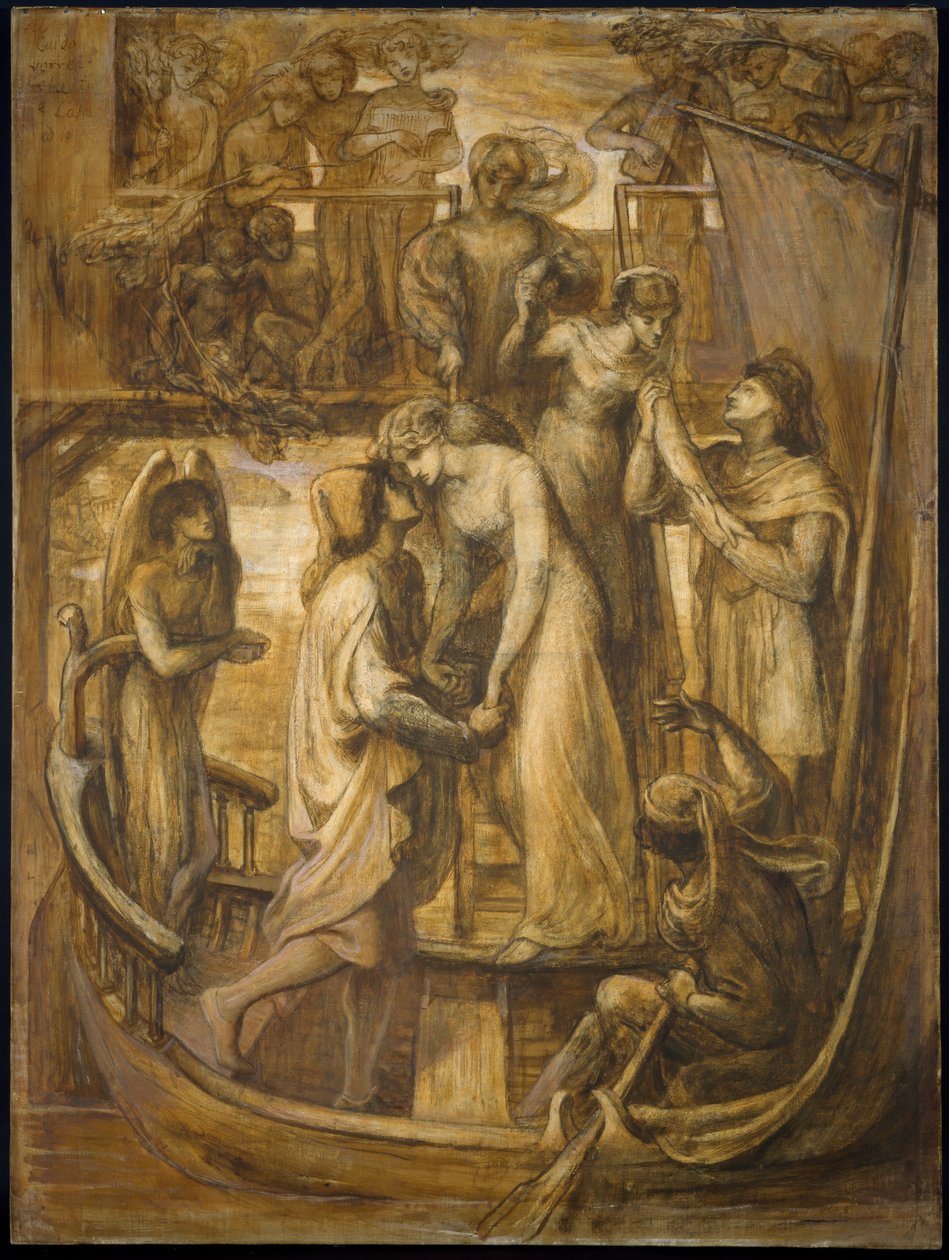 O barco do amor, 1881 de Dante Gabriel Charles Rossetti