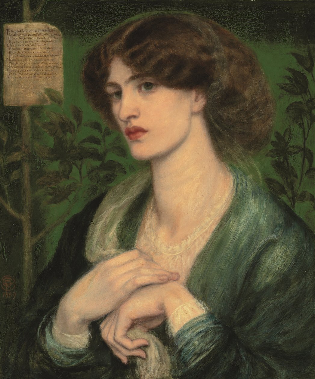 A saudação de Beatrice de Dante Gabriel Charles Rossetti