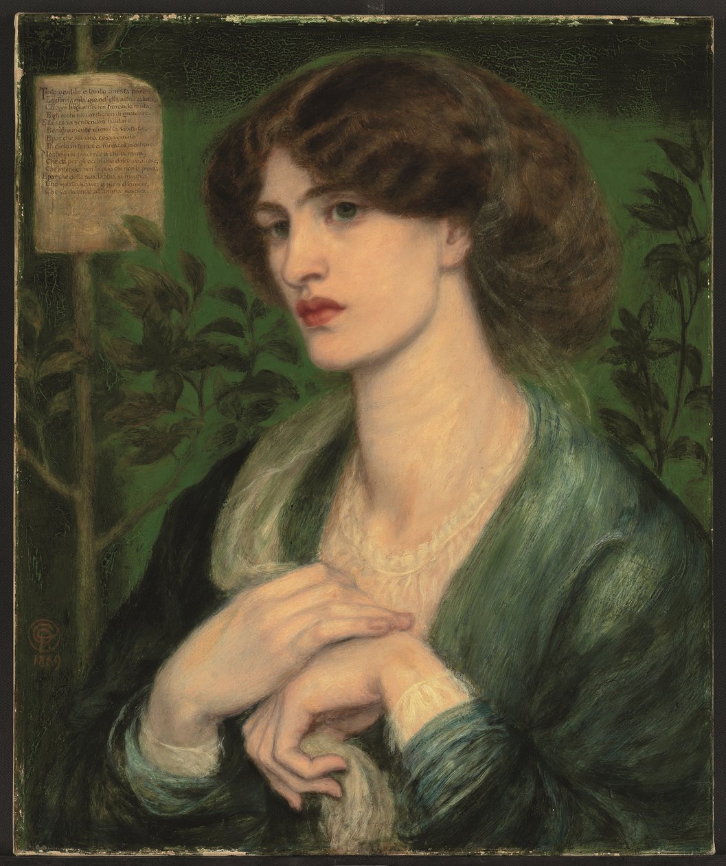 A saudação de Beatrice de Dante Gabriel Charles Rossetti