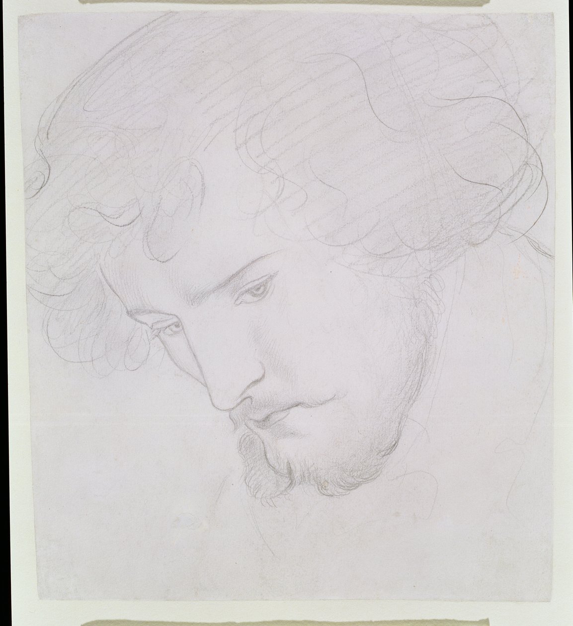 A Semente de Davi - Estudo para Davi, 1859-1862 de Dante Gabriel Charles Rossetti