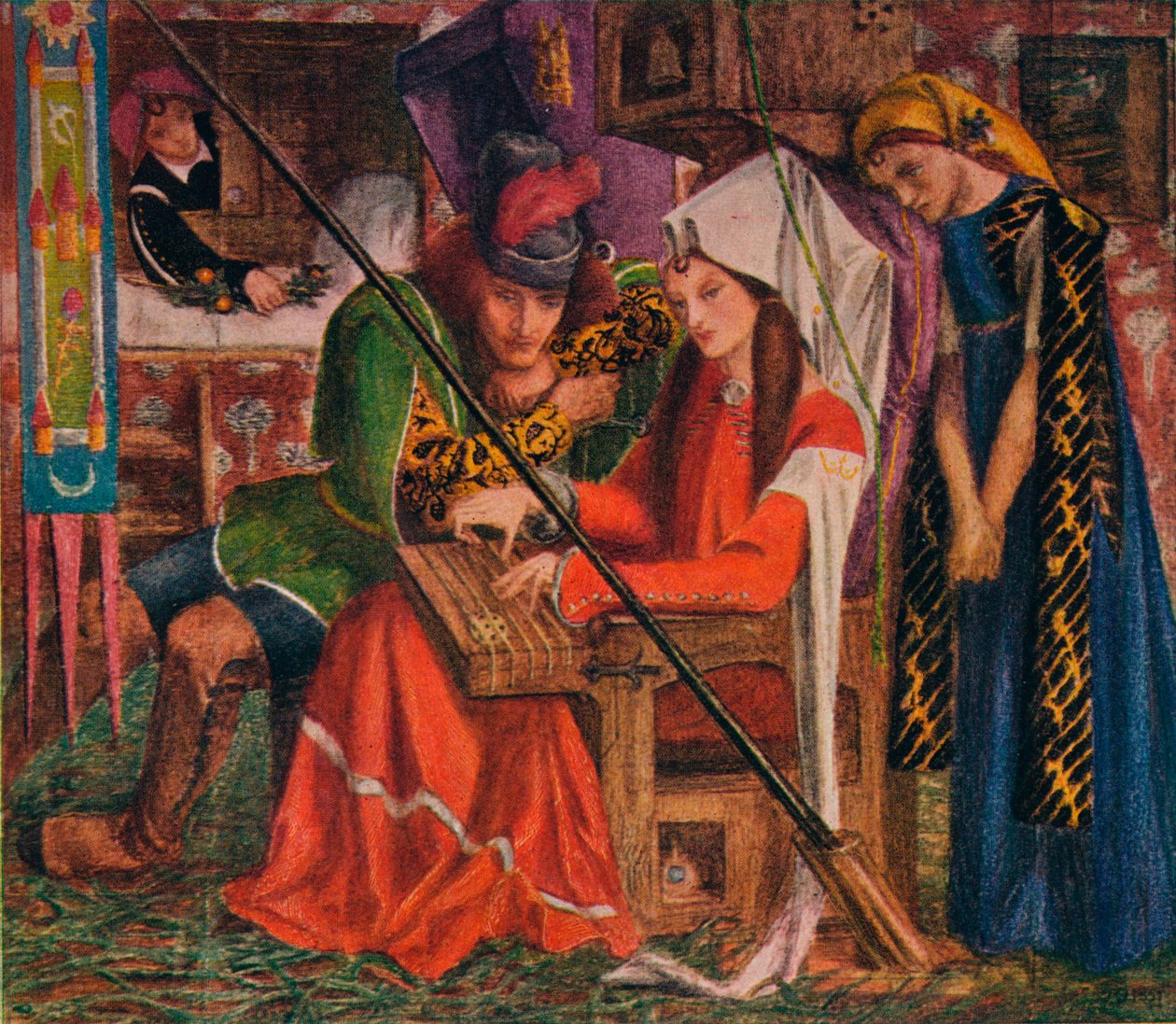 A melodia das sete torres, 1857 de Dante Gabriel Charles Rossetti