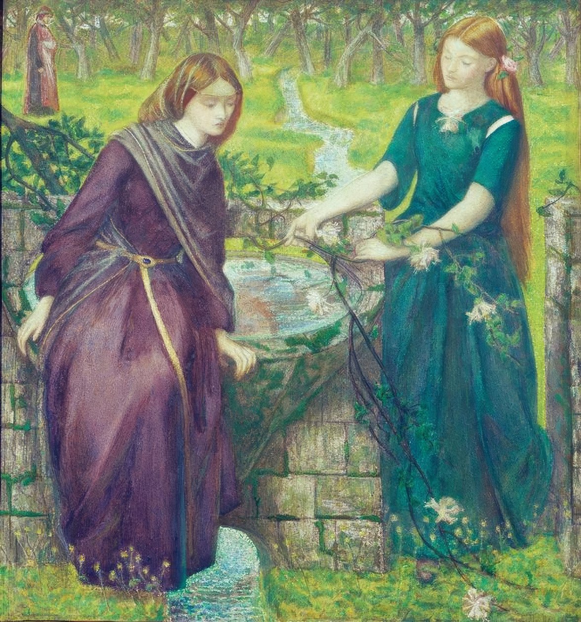 A visão de Dante de Rachel, uma Leah de Dante Gabriel Charles Rossetti