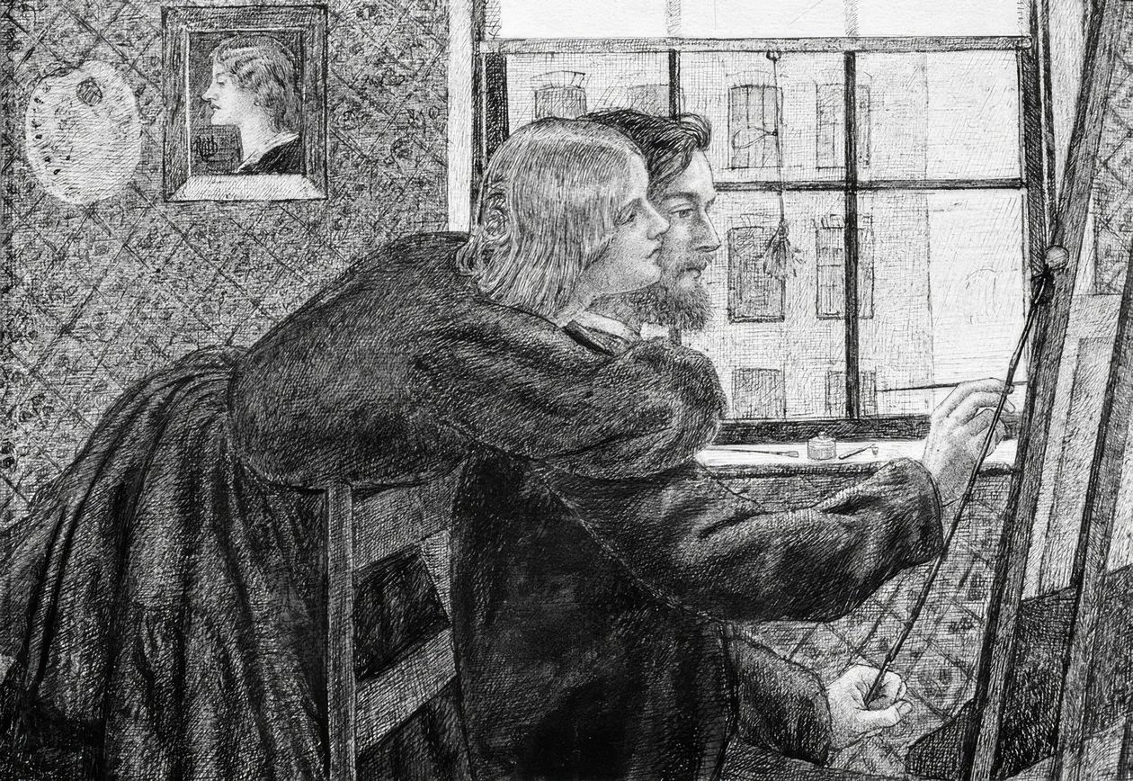 Fanny Cornforth e GPBoyce de Dante Gabriel Charles Rossetti