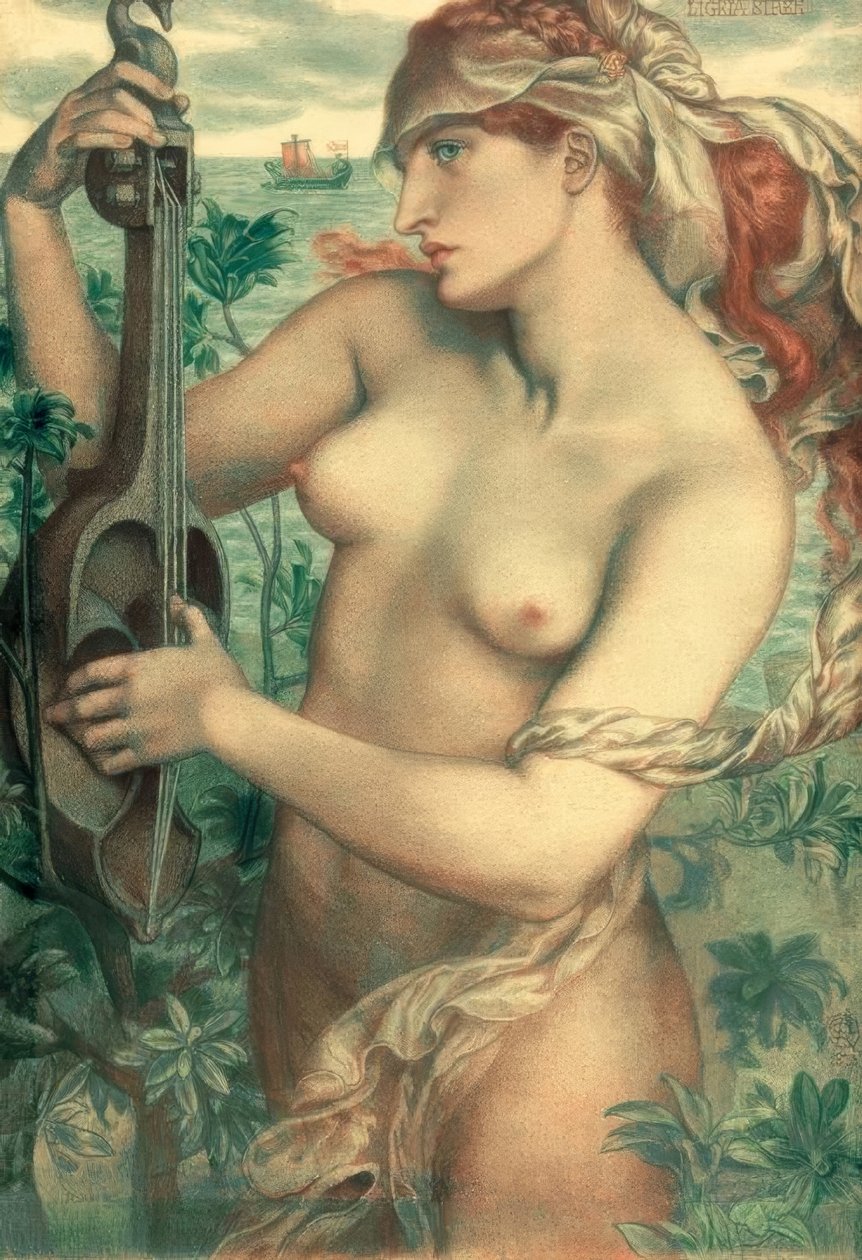 Ligeia Siren de Dante Gabriel Charles Rossetti