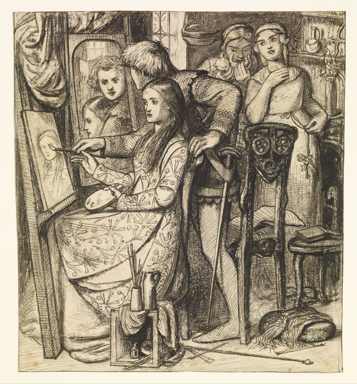 Espelho do amor ou uma parábola do amor de Dante Gabriel Charles Rossetti