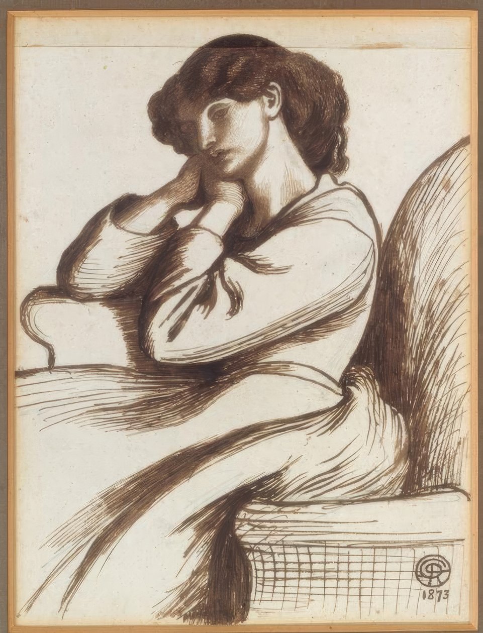 Senhora William Morris de Dante Gabriel Charles Rossetti