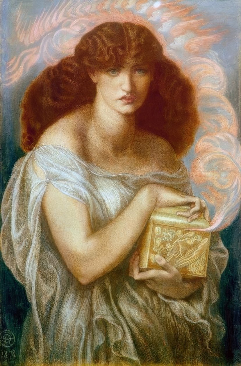 Pandora de Dante Gabriel Charles Rossetti