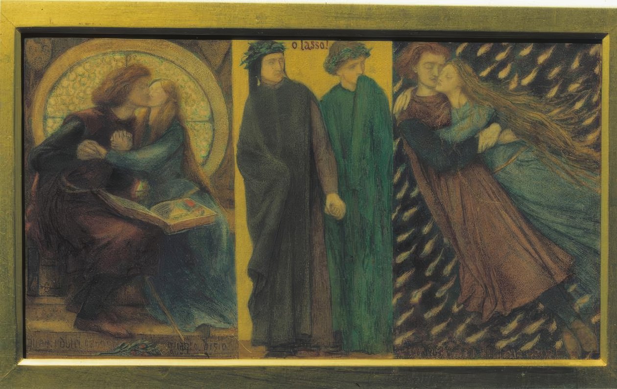 Paolo e Francesca da Rimini de Dante Gabriel Charles Rossetti