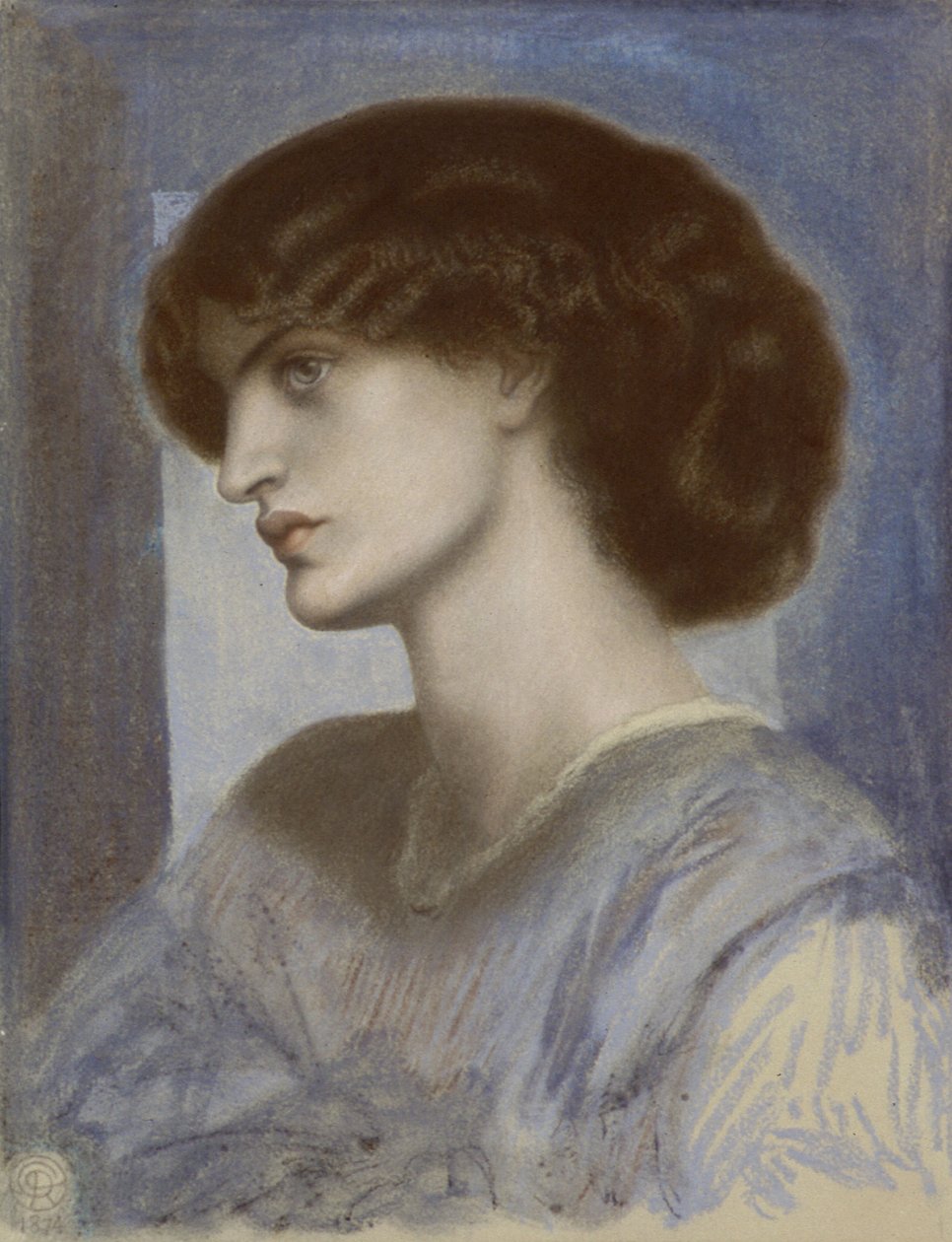 Retrato de Jane Morris, 1868-1874. de Dante Gabriel Rossetti