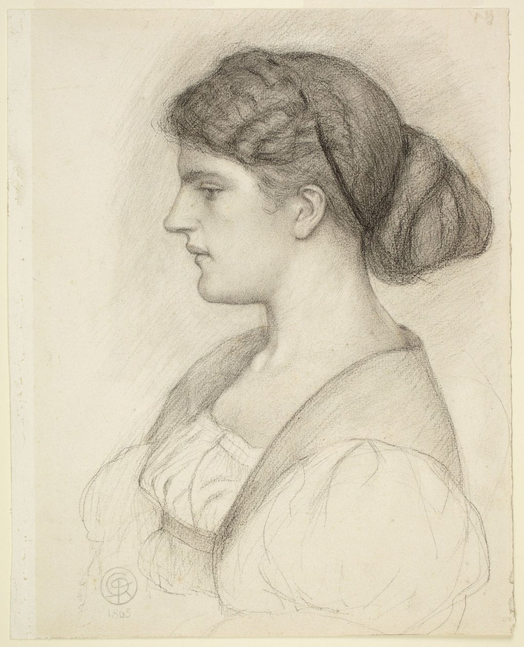 Busto de perfil de Fanny Cornforth de Dante Gabriel Rossetti