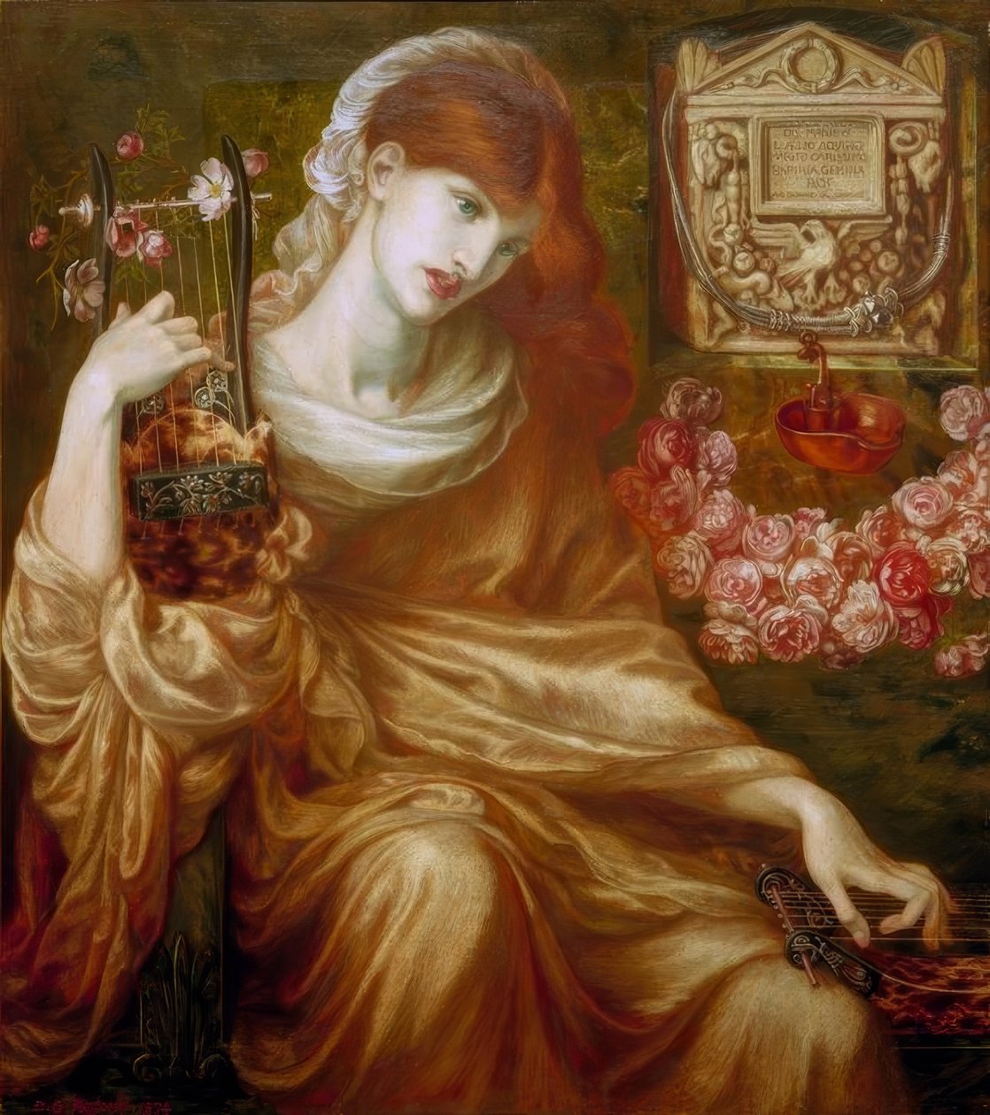 Viúva romana (Manes) de Dante Gabriel Charles Rossetti
