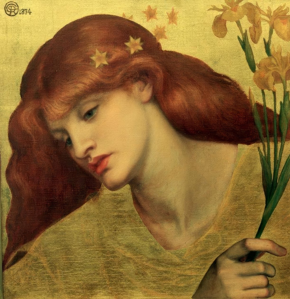 santa Lilias de Dante Gabriel Charles Rossetti