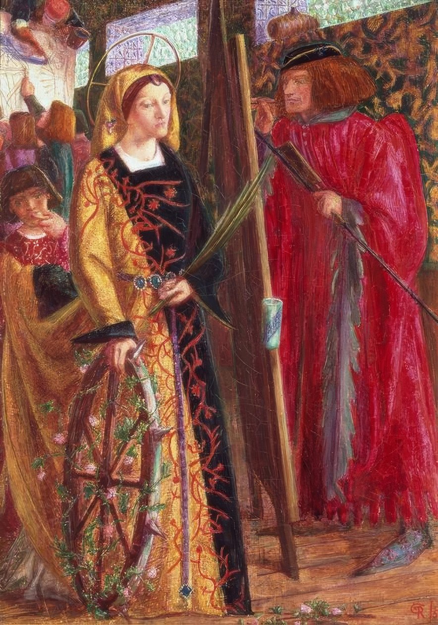 Santa Catarina de Dante Gabriel Charles Rossetti