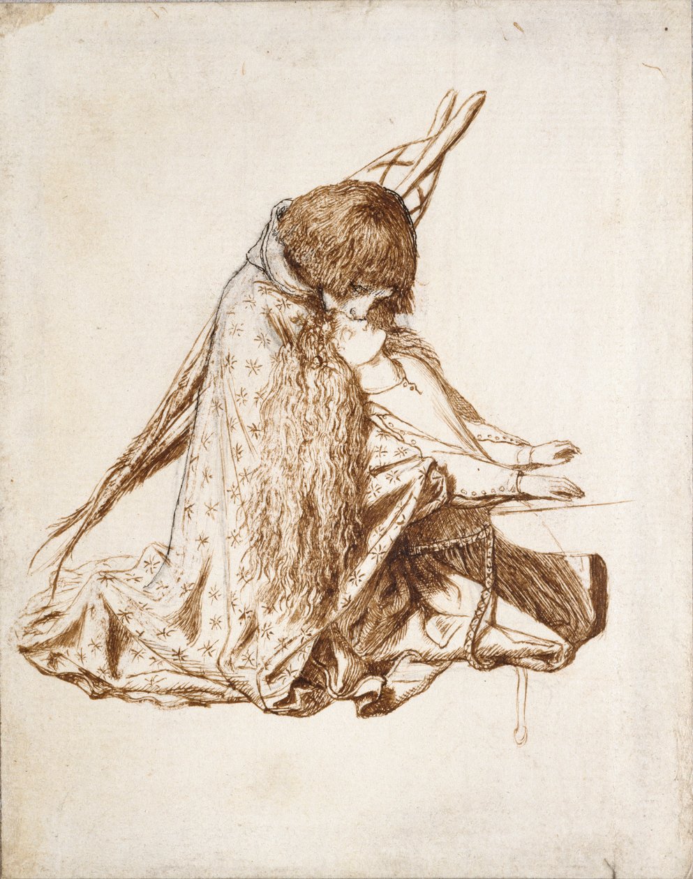 Santa Cecília, década de 1850 de Dante Gabriel Rossetti