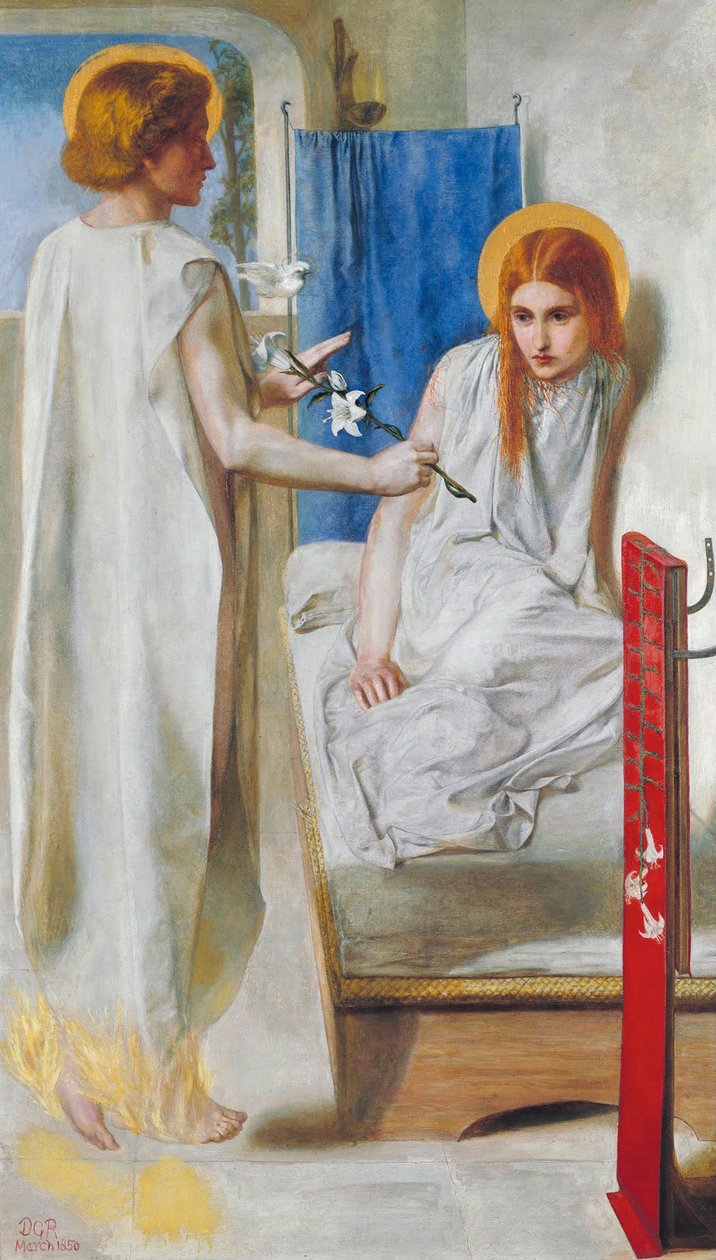 A Anunciação de Dante Gabriel Rossetti