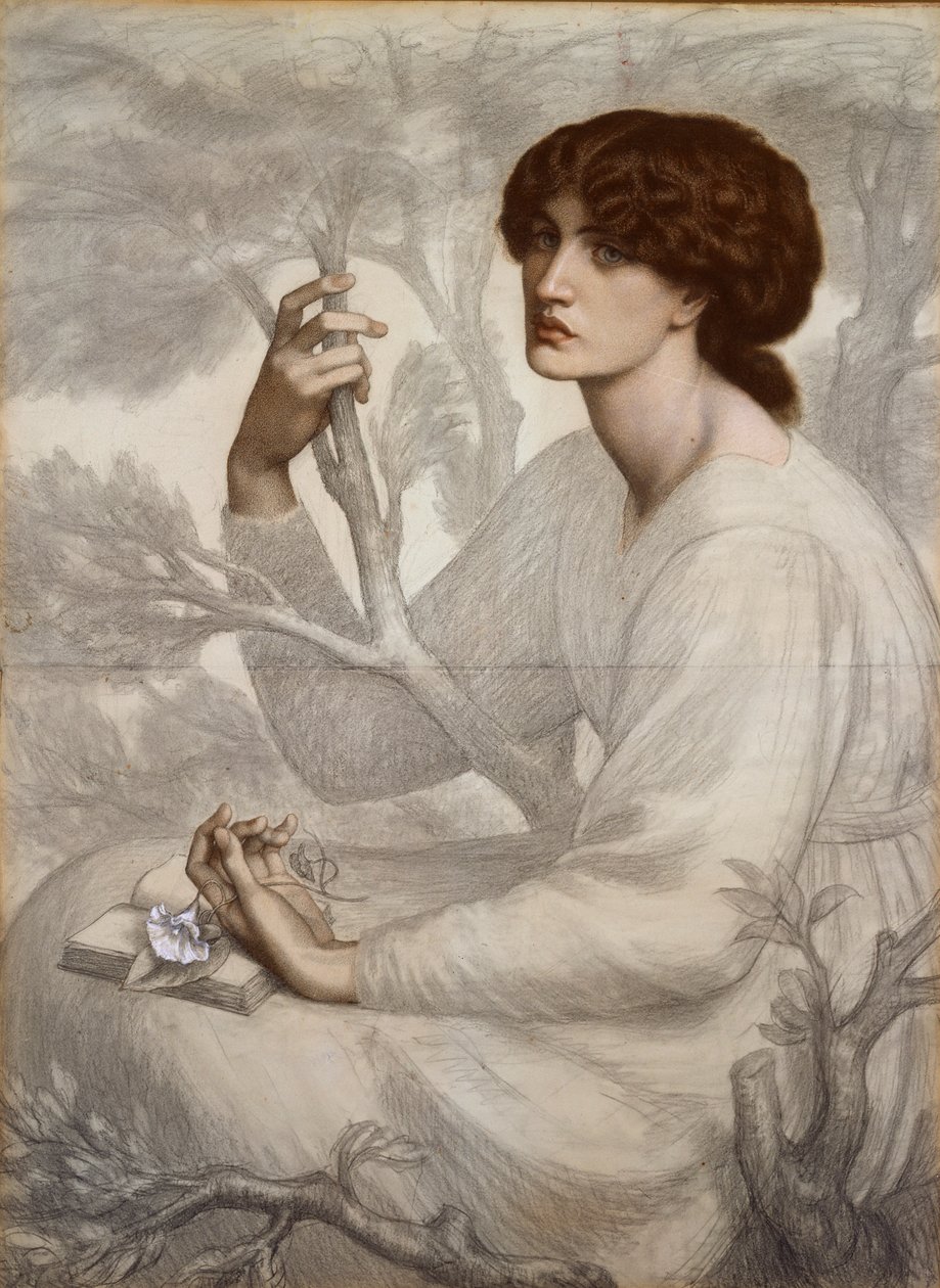 O sonho do dia, final do século 19 de Dante Gabriel Rossetti