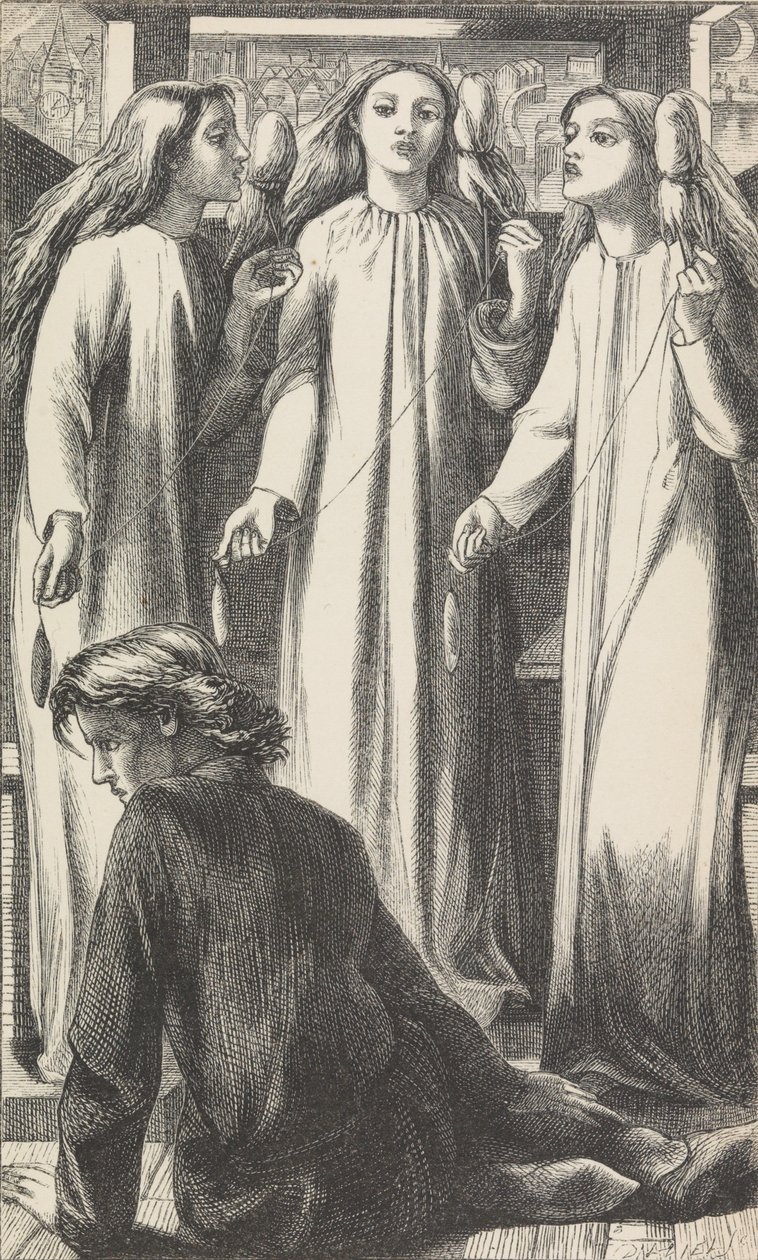 O Mestre da Música, 1855. de Dante Gabriel Rossetti