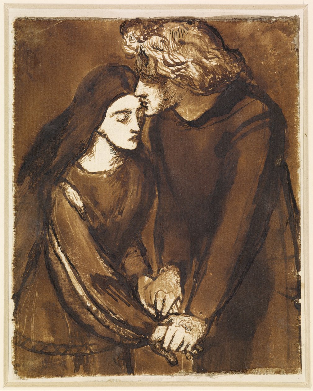 Dois amantes de Dante Gabriel Rossetti