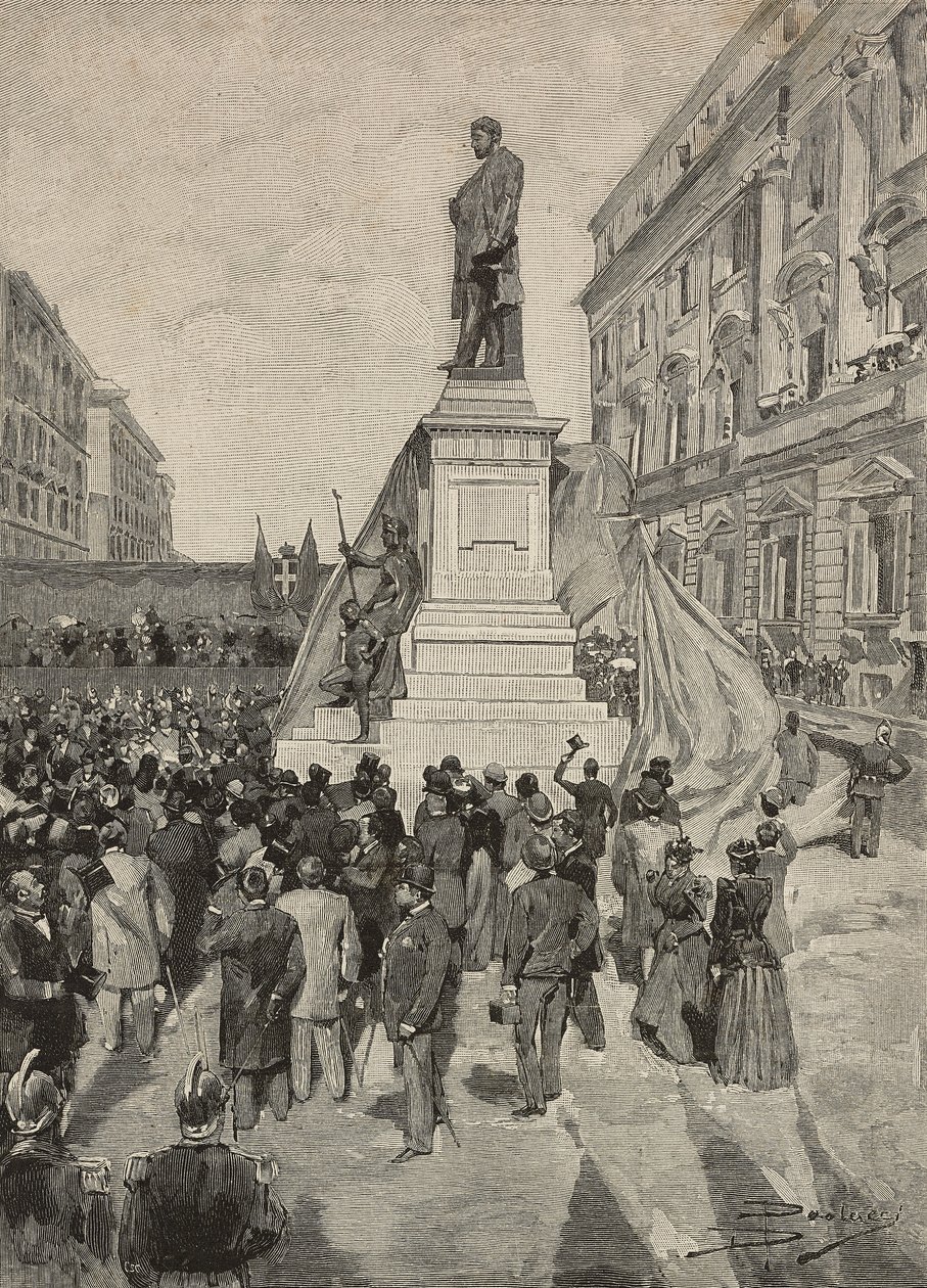 Inauguração do monumento a Quintino Sella, por Ettore Ferrari, 9 de abril de Dante Paolocci