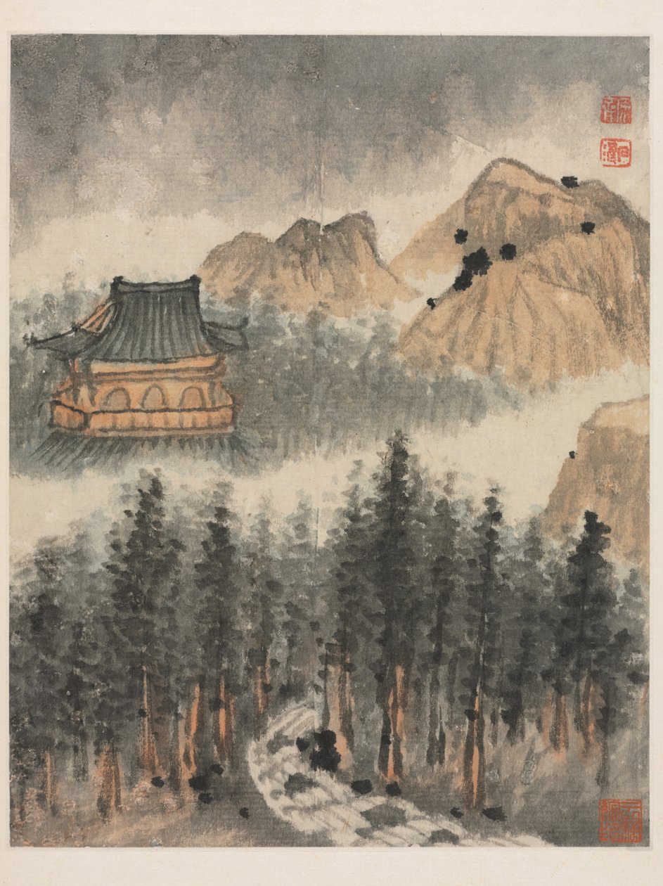 Reminiscências do rio Qinhuai, Dinastia Qing de Daoji Shitao