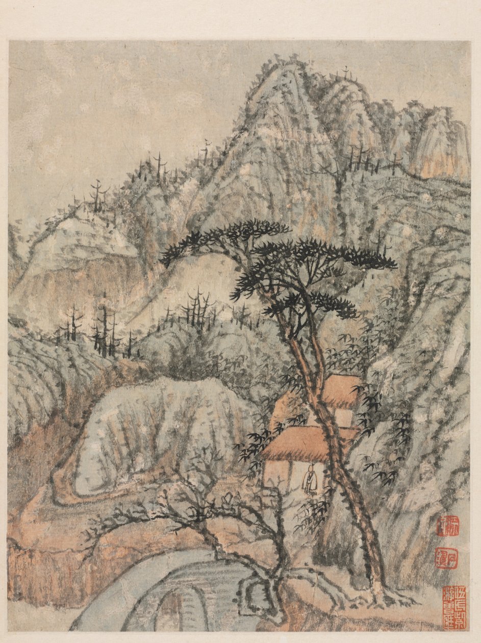Reminiscências do rio Qinhuai, Dinastia Qing de Daoji Shitao